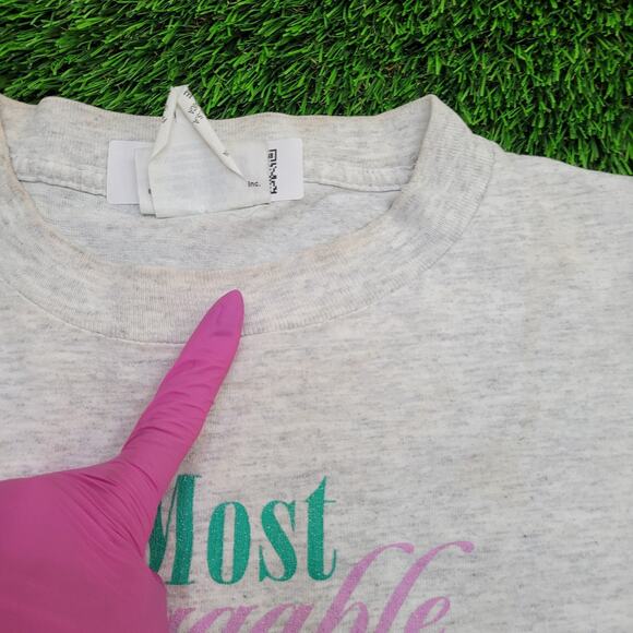 Vintage 80s Snoopy Crop-Top Shirt Womens Large 21x17 Peanuts - Picture 2 of 13